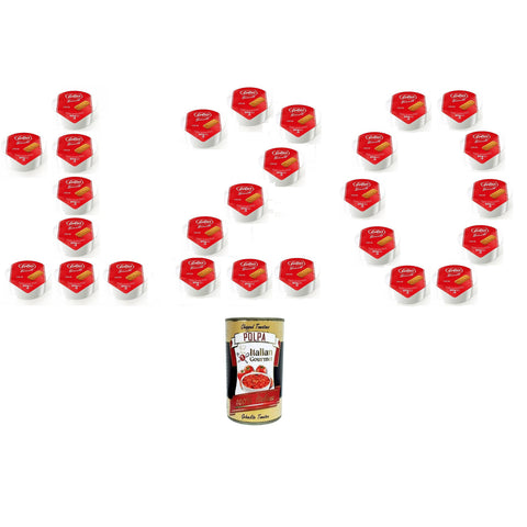 Lotus Biscoff Crema Spalmabile Monodose Einzeldosis streichfähige Creme 120x20 g italienisch Original Pastasauce + kostenlos polpa 400 g