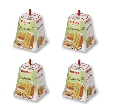 Maina Brot & Backwaren Maina Pandoro il Golosone Pistacchio Pandoro mit Pistaziengeschmack 4x 750 g