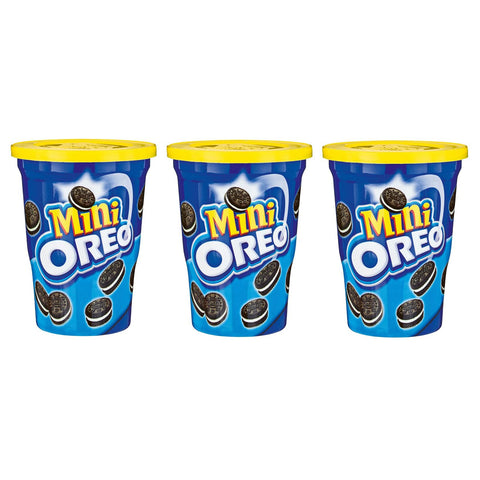 Milka MINI OREO Biscotti al cacao ripieni di crema alla vaniglia Kekse Kakaokekse gefüllt mit Vanillecreme Cup 115 g 3x italienisch Original
