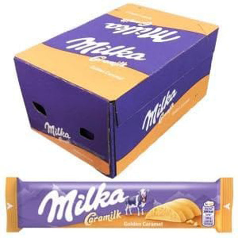 Milka Caramilk Schachtel mit 36 Riegeln à 37 g italienisch Original