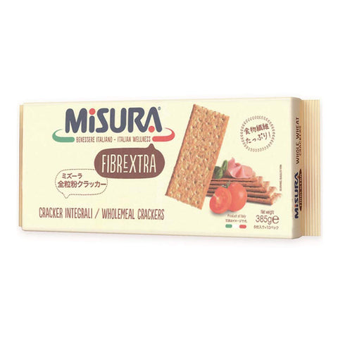 3x Misura Fibrextra integrali 10x Crackers Vollkorn Cracker Salati gesalzen 400 g italienisch Original