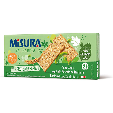 Misura Soia 10x Crackers Cracker mit Soia 400g 3x Original italienisch