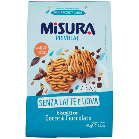 Misura Privolat Kekse mit schokolade tropfen brioche 290 g 6x italienisch Original