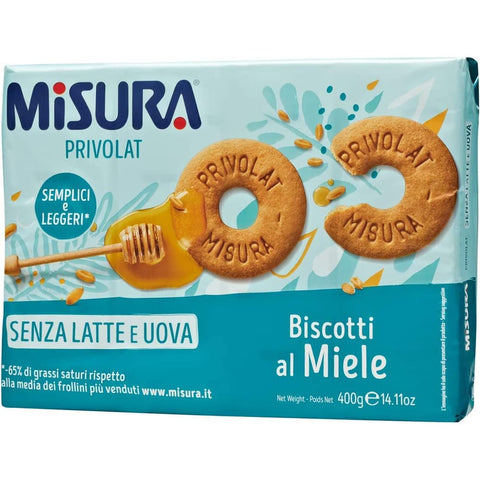 Misura Kekse Misura Privolat kekse mit Honig ohne Milch & Eier 400 g biscuits cookies italienisch Original 8002590043483