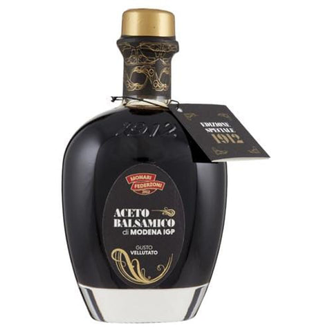 Monari Federzoni Essig 6x Monari Federzoni Aceto Balsamico di Modena IGP Gusto Vellutato Monari Federzoni Balsamico-Essig aus Modena Samtiger Geschmack 250 ml 8003185008061
