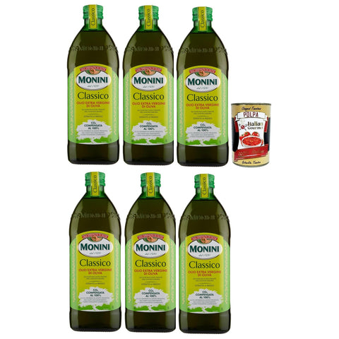 Monini Classico Olio Extra Vergine di Oliva, Extra Natives Olivenöl 6x1l Original italienisch Feinkost