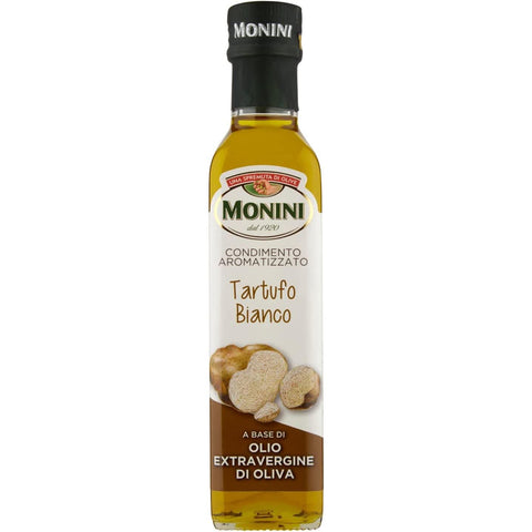 Monini Gewürz mit weißem Trüffelgeschmack, extra natives Olivenöl, 250 ml Saucen & Marinaden italienisch Original