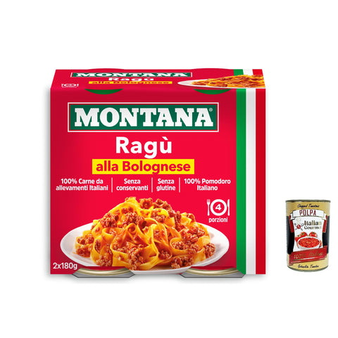 Montana Ragù Bolognese, Sauce mit italienischem Fleisch 2x180g Original italienisch