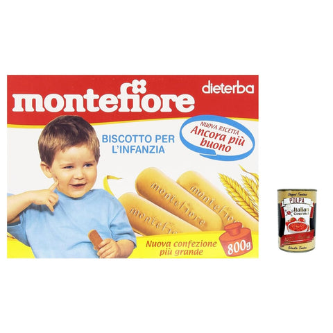 Montefiore Biscotto Kekse, Zwieback & Chips Montefiore Biscotto per l'Infanzia, dal 4 mese 800 g Kekse, Zwieback & Chips italienisch Original 8001040100318