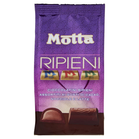 Motta Ripieni Pralinen gefüllt mit Milch, Kakao und Haselnuss150 g Riegel italienisch Original