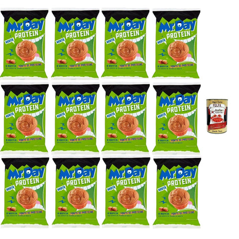 Mr.Day - Snack Kuchen & Backwaren Mr.Day - Mr.Day - Super-Protein-Muffin mit gesalzener Karamellfüllung -Proteinquelle ideal für Frühstück oder Nachmittag Itlaian Gourmet polpa 12x252 g 400 g 8032804040014