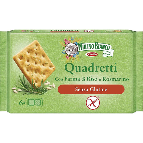 Mulino Bianco Crackers Reis und Rosmarin glutenfrei Salzgebäck gesalzen 10x 200g italienisch Original