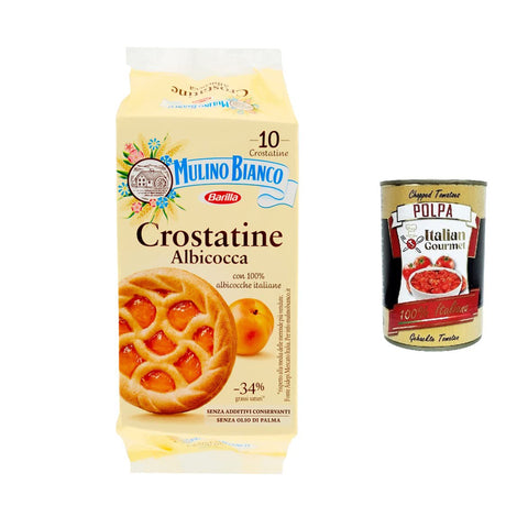Mulino Bianco Crostatina Albicocca törtchen mit Aprikose 12x400g Original italienisch Kekse
