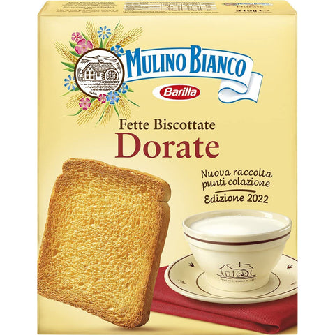 Mulino Bianco Fette Biscottate Le Dorate Zwieback kekse gebackenem Brot 315 g 3x italienisch Original
