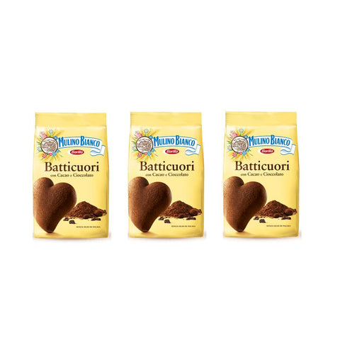 Mulino Bianco Kakao Kekse Batticuori Italien biscuits cookies kuchen brioche 3x Original italienisch
