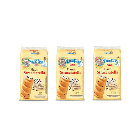 Mulino Bianco Kuchen mit Stracciatella Flauti kekse riegel 8x35 g 3x italienisch Original