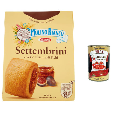 3x Mulino Bianco Settembrini Kekse mit Feigenmarmelade biscuits cookies 300 g italienisch Original + kostenlos polpa 400 g