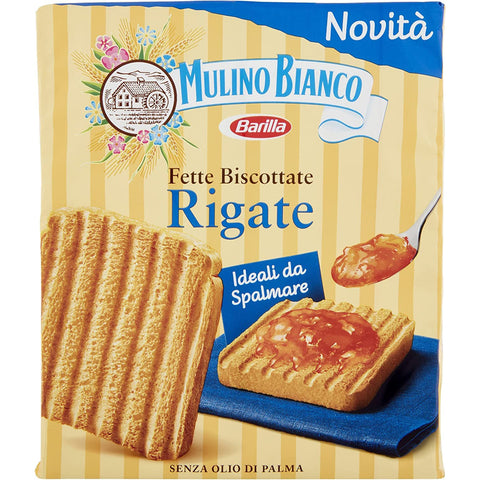 Mulino Bianco Fette Biscottate Rigate Zwieback kekse gebackenem Brot 315 g biscuits 6x Original italienisch