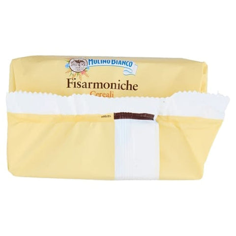 Mulino Bianco Kekse 9x Mulino Bianco fisarmoniche ai cereali  Natürlich gefüllte Sahnungsnack mit Gerstenmalzcreme und Kakao 296 g 8076809582995