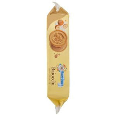 Mulino Bianco Kekse Mulino Bianco Baiocchi Nocciolatte Haselnussmilch Kekse mit Haselnuss Milch Creme Ohne Palmöl aus Italia 6x168g italienisch Original 8076809586375