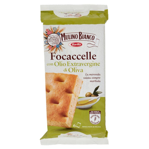 Mulino Bianco Kekse Mulino Bianco Focaccelle mit Olivenöl 9x 198g italienisch Original 8076809546478
