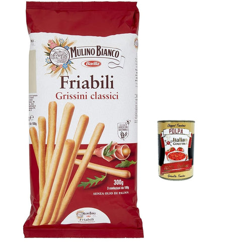 Mulino Bianco Kekse Mulino Bianco Friabili Classici Grissini mit nachhaltigem Mehl 6x 300g italienisch Original 8076809529709