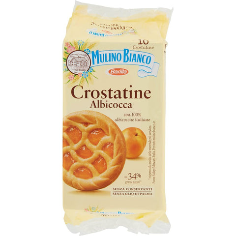 Mulino Bianco Kuchen Crostatina Albicocca Aprikose brioche kekse cookies 400g Original italienisch