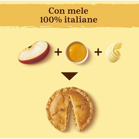 Mulino Bianco Kekse Mulino Bianco Tartelle Cuor di Mela Törtchen mit 100% Äpfeln Biskuit und Mürbeteig ohne Palmöl und ohne 16x 288g italienisch Original 8076809581394