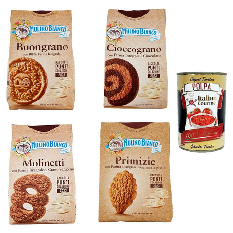 Mulino Bianco Testpaket 100 % Vollkornmehl Kekse Molinetti Buongrano Cioccograno Primizie 1x2204g Original italienisch