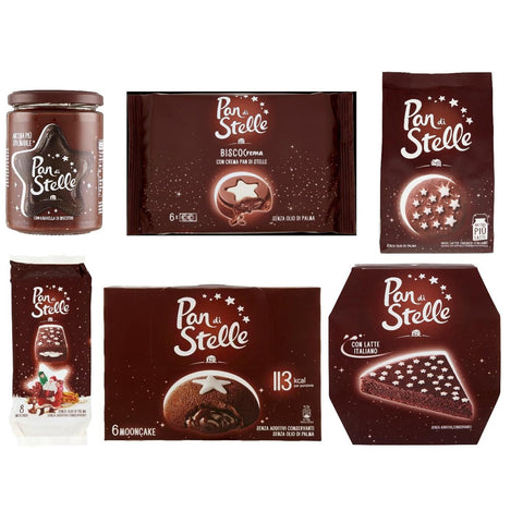 Mulino Bianco TESTPAKET Pan di stelle Sahne Kuchen Cerealien cake biscuits cookies 1x2303g Original italienisch Kekse