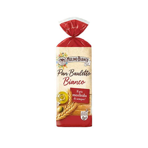 Mulino Bianco Kurze Pasta 8x Mulino Bianco Pan Bauletto bianco Brot der Sorte „0“ mit nativem Olivenöl extra, 400 g 8076809504720