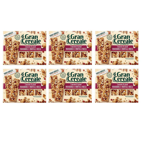Mulino Bianco Gran Cereale Barrette ai Cereali con Mandorle e Mirtilli Rossi Müsliriegel Getreideriegel mit Mandeln und Rote Beere 135g ( ) 6x 5 x 27g Original italienisch