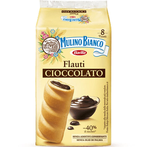 Mulino Bianco Petits Fours Mulino Bianco Kuchen mit Schokolade Flauti 35g kekse schoko riegel snack 48x Original italienisch