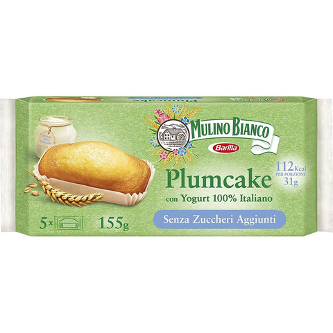 Mulino Bianco plumcake senza zuccheri aggiunti con yogurt 100% italiano Pflaumenkuchen ohne Zuckerzusatz mit Yogurt kuchen sweet 190 g 3x italienisch Original