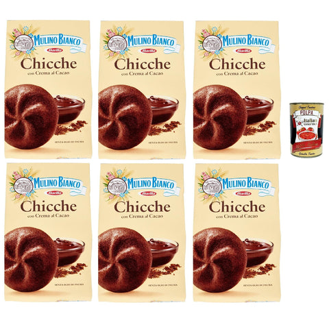 Mulino Bianco Chicche kakao Biscotti Con Crema Al Cacao Kakaocreme Kekse biscuits cookies 6x 200g italienisch Original
