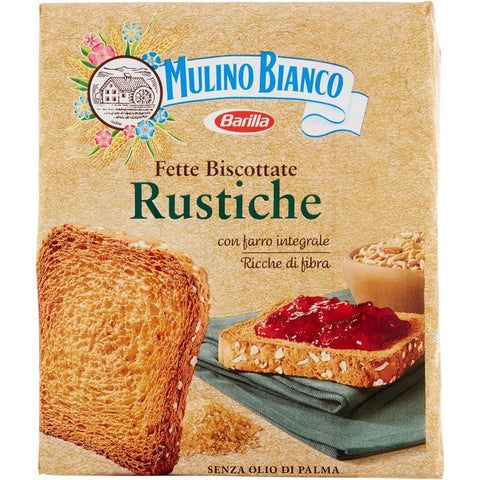 Mulino Bianco Fette biscottate Le rustiche mit Dinkel Zwieback brot 6x 315g Original italienisch