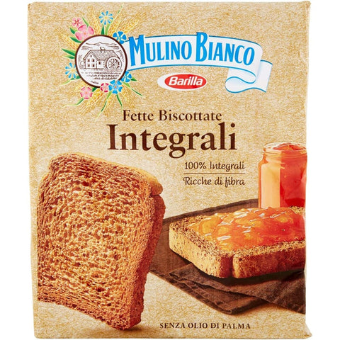 Mulino Bianco Zwieback Mulino Bianco Fette Biscottate Volkoren 315 g Vollkorn Zwieback aus italien italienisch Original 8076809512077