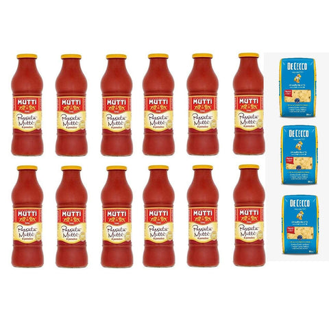 Mutti Passata di Pomodoro Tomatenpaste Tomaten sauce 100% Italienisch O' sarracino Pasta Orecchiette Handwerker 700 g 12x italienisch Original