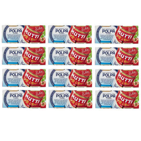 Mutti Tomatenpulpe Tomatenfruchtfleisch Italienische Tomaten 2x210g Original italienisch Feinkost