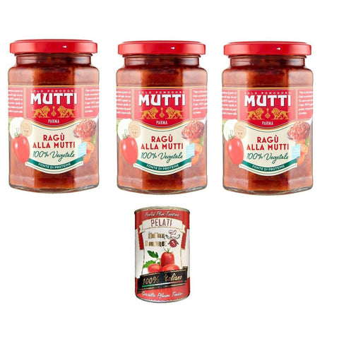 Mutti MUTTI-GEMÜSE-SAUCE 280 g 3x italienisch Original Pastasauce + kostenlos pelati 400 g