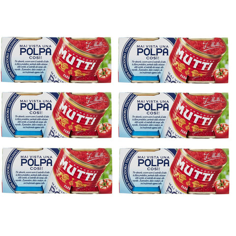 Mutti Tomatenpulpe Tomatenfruchtfleisch Italienische Tomaten 2x210g Original italienisch Feinkost