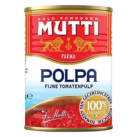 Mutti Gemüse Mutti polpa di Pomodoro Tomatenpulpe Tomaten sauce 100% Italienisch 400 g in dose Gemüse Original 8005110170263
