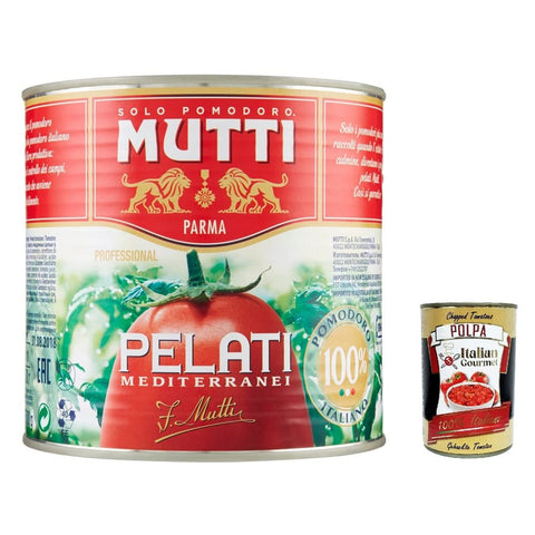 Mutti Gemüse Mutti Professional Pelati Mediterranei Mediterrane Geschälte Tomaten 6x 2,5Kg italienisch Original 8005110043000