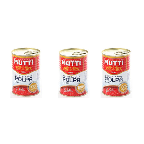 Mutti Tomatenpulpe Tomaten sauce 100% 3x400g Original italienisch