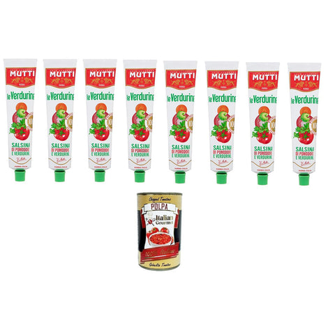 Mutti Le Verdurine Salsina di Pomodoro e Verdurine Le Verdurin Tomaten Gemüse Sauce 8x130g Original italienisch