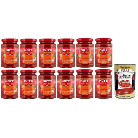 Mutti Sugo Con Pomodoro Datterino Sauce mit Datterino-Tomaten und Nativem Olivenöl Extra Italienische Tomatensauce 280 g 12x italienisch Original Pastasauce +