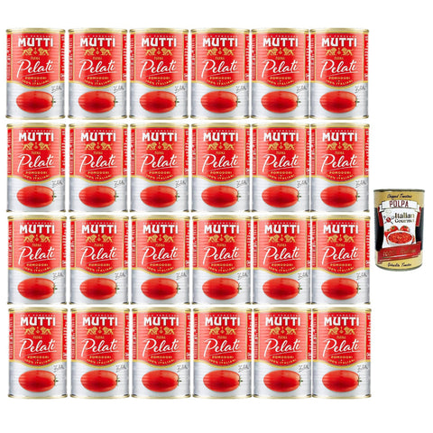 Mutti Pomodori Pelati bestern geschälte Tomaten sauce aus Italien dose, tin italian peeled tomatoes 24x 400 g italienisch Original