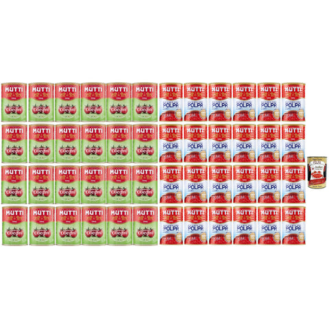 Mutti Pomodorini testpaket polpa und ciliegini Kirschtomaten Tomaten sauce 100% Italienisch, cherry tomatoes, 100% italienische Tomaten, 48x 400 g Original