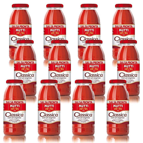 Mutti Pastasaucen Mutti Salsa Pronta Pomodoro Classica Tomatensauce 100% Italienisch 300g 12x Original italienisch 8005110172182