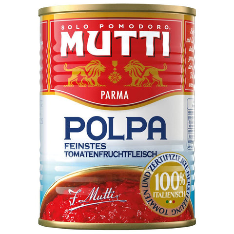 Mutti Tomatenpulpe Tomaten sauce 100% 400 24x Original italienisch